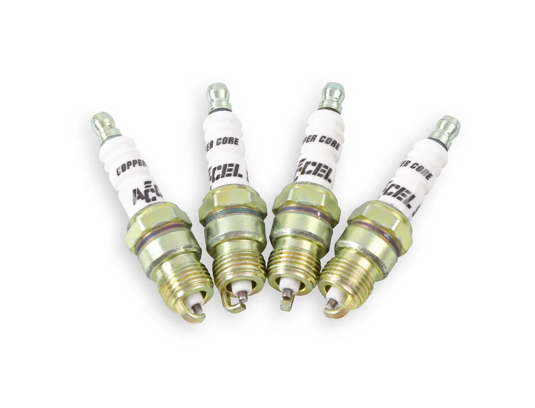 8199 – ACCEL PLUGS Spark Plug, Resistor Copper Core Material Copper Electrode Tip Material Header Plug Set of 8